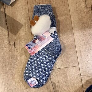 Blue and White Patterned Socks Scented